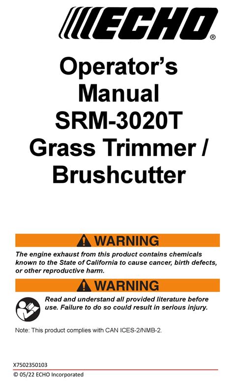 Operator’s Manual SRM